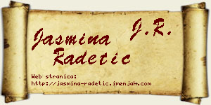 Jasmina Radetić vizit kartica